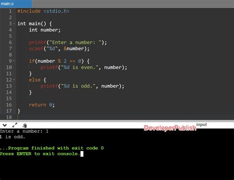 C Program to Check Whether the Given Number is Even or Odd.